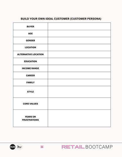 Retail Bootcamp Workbook